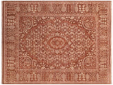 handmade Traditional Tajdar Brown Brown Hand Knotted RECTANGLE 100% WOOL area rug 8x10